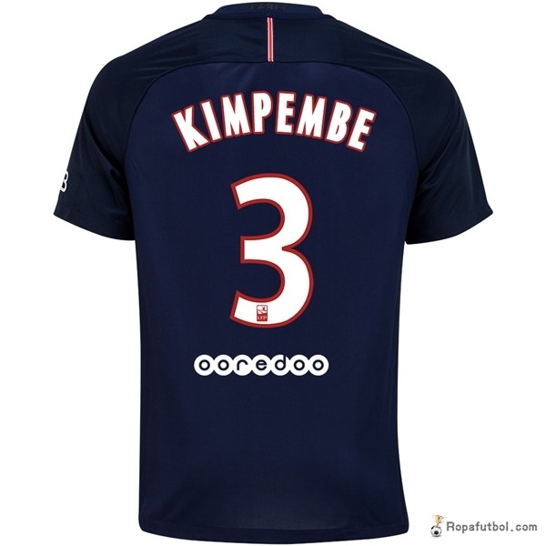 Camiseta Paris Saint Germain Replica Primera Ropa Kimpembe 2016/17 Azul